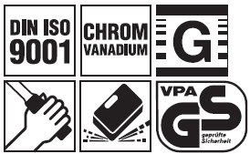 4001 GS und DIN Iso Zeichen